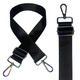 Crossbody Shoulder Strap with Rainbow Swivel Hooks & Slider Buckle